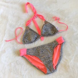 Snake Skin Print Bikini